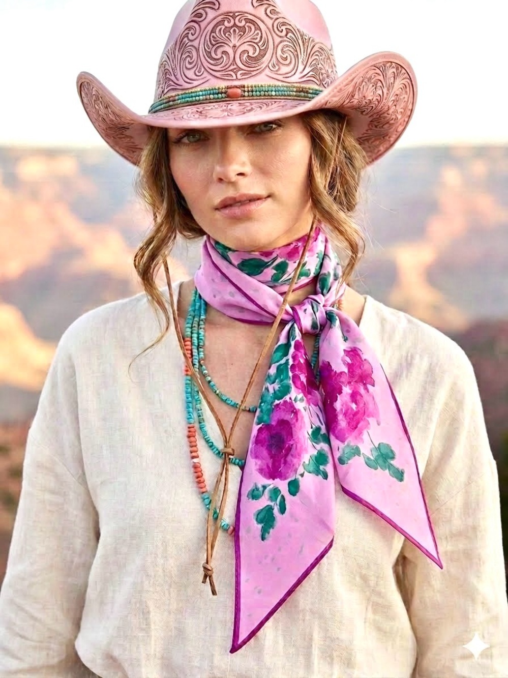 🌙Satin vintage peony floral scarf/wrap w prairie
Country cottage core vibe